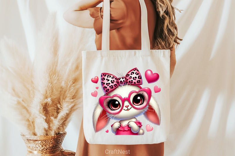 Valentine's Bunny Clipart Bundle - CraftNest - Digital Crafting and Art