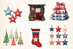 Buffalo Plaid Christmas Clipart Bundle 2 - CraftNest - Digital Crafting and Art