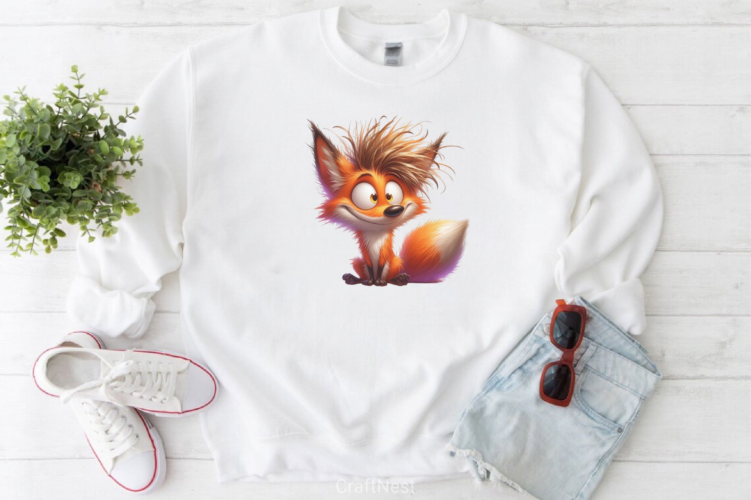 Whimsical Fox Clipart Bundle - CraftNest - Digital Crafting and Art