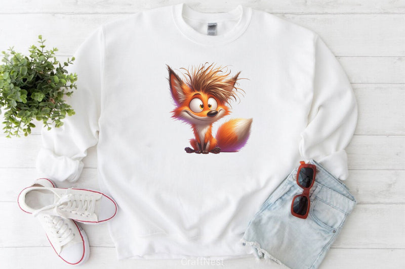 Whimsical Fox Clipart Bundle - CraftNest - Digital Crafting and Art