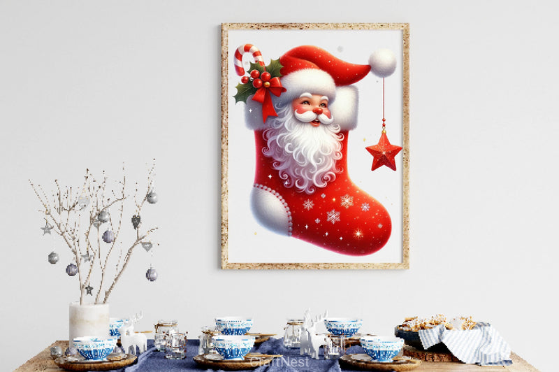 Christmas Stocking Clipart Bundle 4 - CraftNest - Digital Crafting and Art