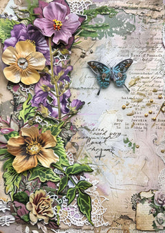 Floral Tapestry Junk Journal Pages - CraftNest - Digital Crafting and Art