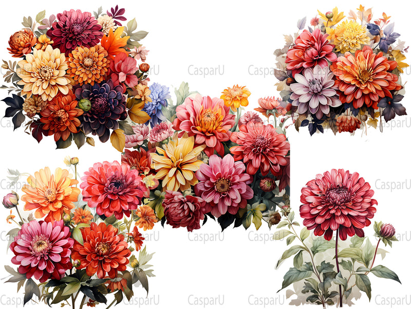 Zinnia's Autumn Zenith Clipart - CraftNest