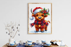 Funny Christmas Highland Cow Clipart Bundle - CraftNest - Digital Crafting and Art
