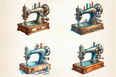 Vintage Sewing Machines Clipart Bundle 2 - CraftNest - Digital Crafting and Art