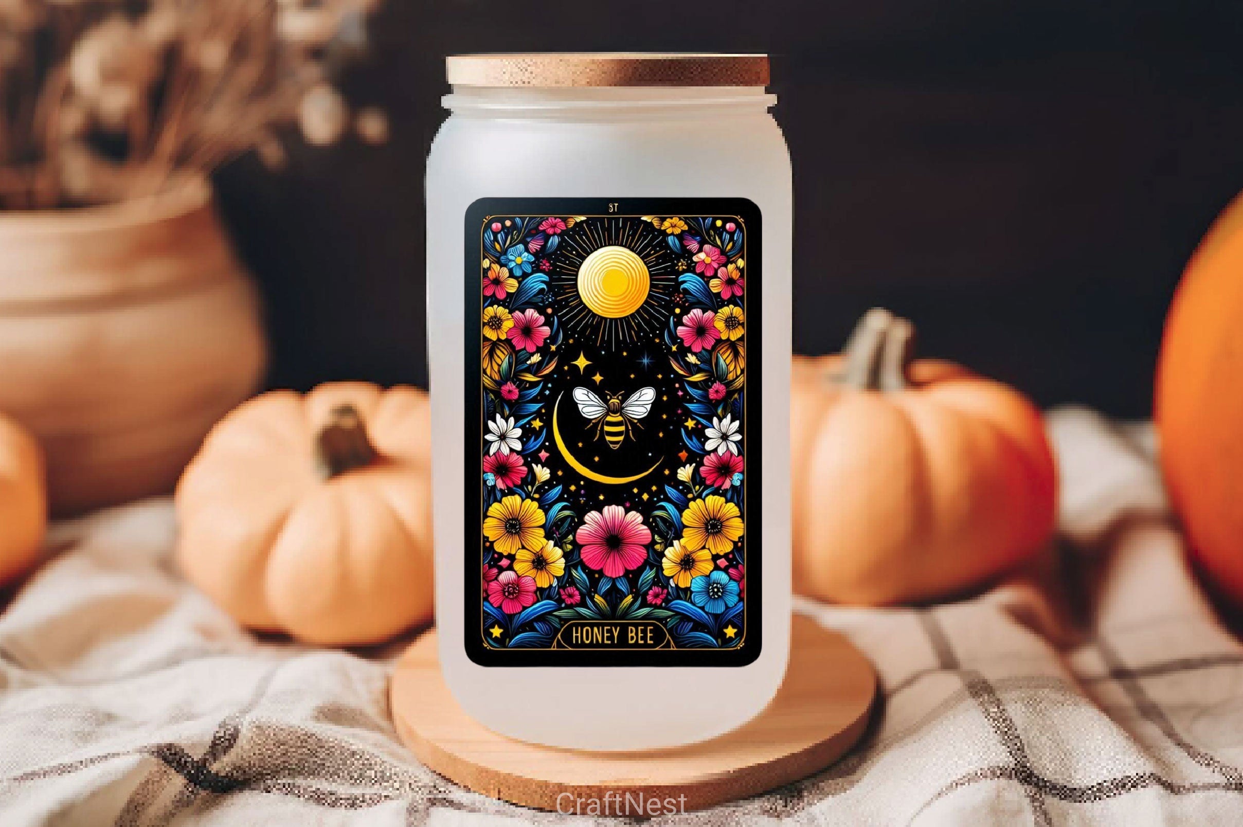 Honey Bee Tarot Card Clipart Bundle 19 - CraftNest - Digital Crafting and Art