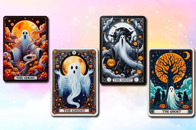 Halloween Ghost Tarot Card Clipart Bundle 2 - CraftNest - Digital Crafting and Art