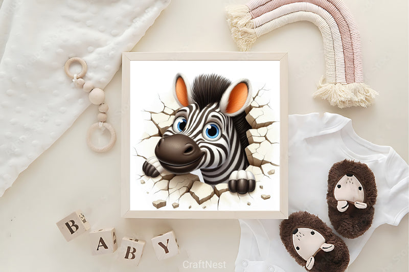 Broken Wall Animal Clipart Bundle - CraftNest - Digital Crafting and Art