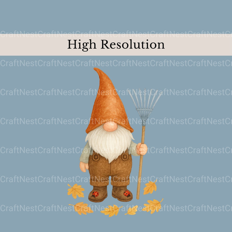 Gnomes Gardening 2 Clipart Bundle - CraftNest - Digital Crafting and Art