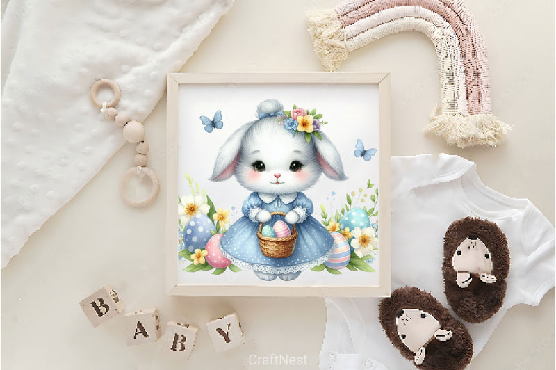 Adorable Easter Bunny Clipart Bundle - CraftNest - Digital Crafting and Art