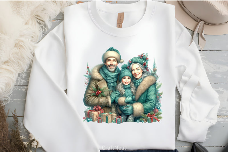 Teal Christmas Clipart Bundle - CraftNest - Digital Crafting and Art