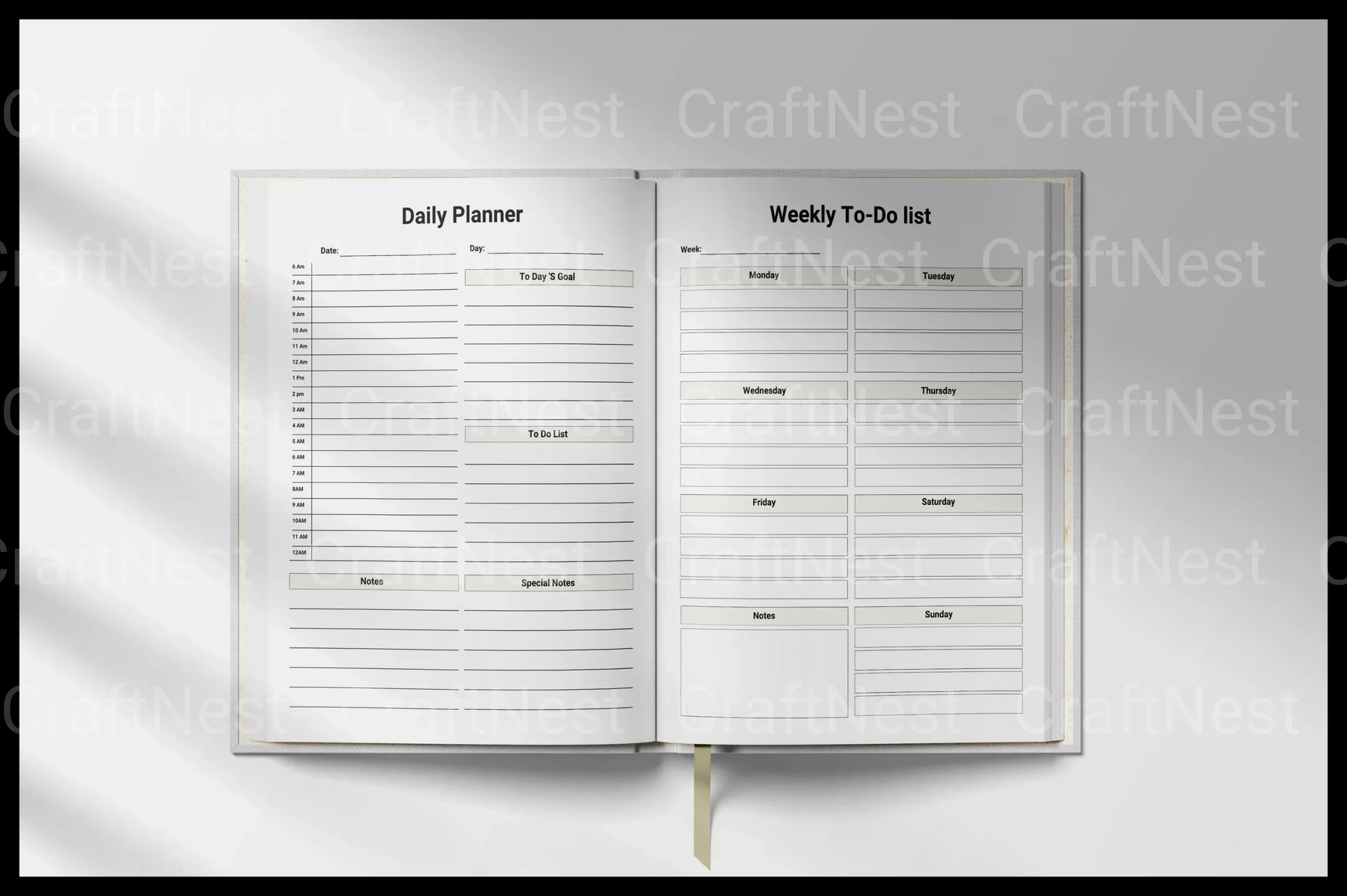 ADHD Planner for Adults - CraftNest - Digital Crafting and Art
