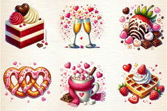 Valentines Day Food Clipart Bundle 2 - CraftNest - Digital Crafting and Art