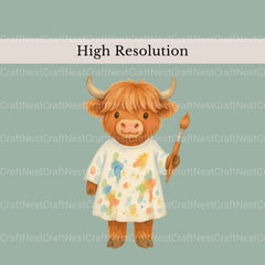 Highland Cows 1 Clipart Bundle - CraftNest - Digital Crafting and Art