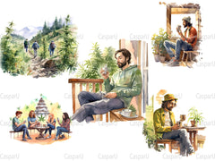 Cannabis Lifestyle Clipart - CraftNest