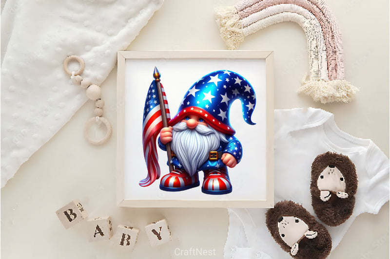 4th Of July Gnome Clipart Bundle 2 - CraftNest - Digital Crafting and Art