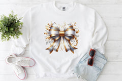 White Gold Bows Clipart Bundle - CraftNest - Digital Crafting and Art