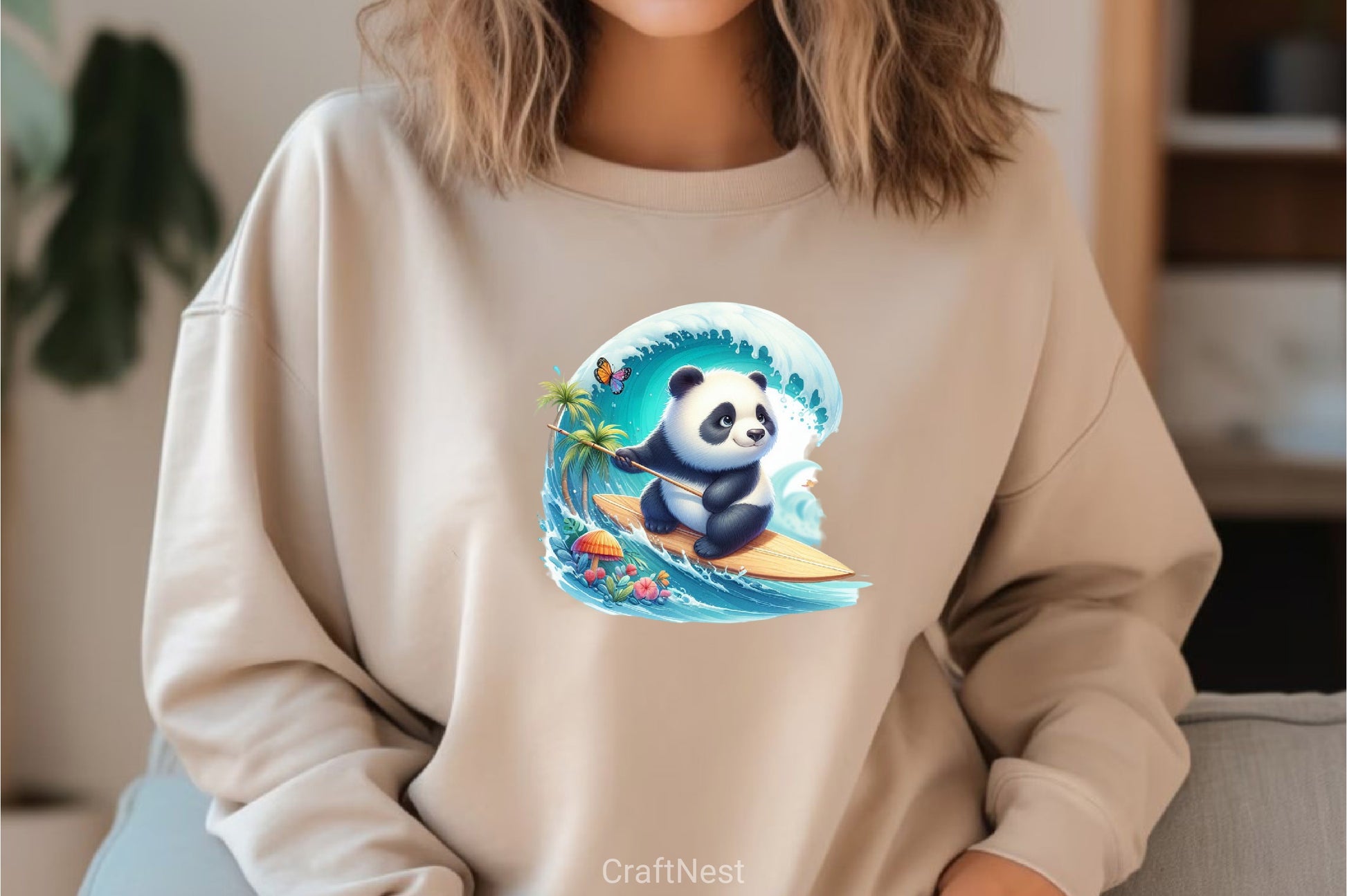 Cute Animals Surfing Clipart Bundle - CraftNest - Digital Crafting and Art