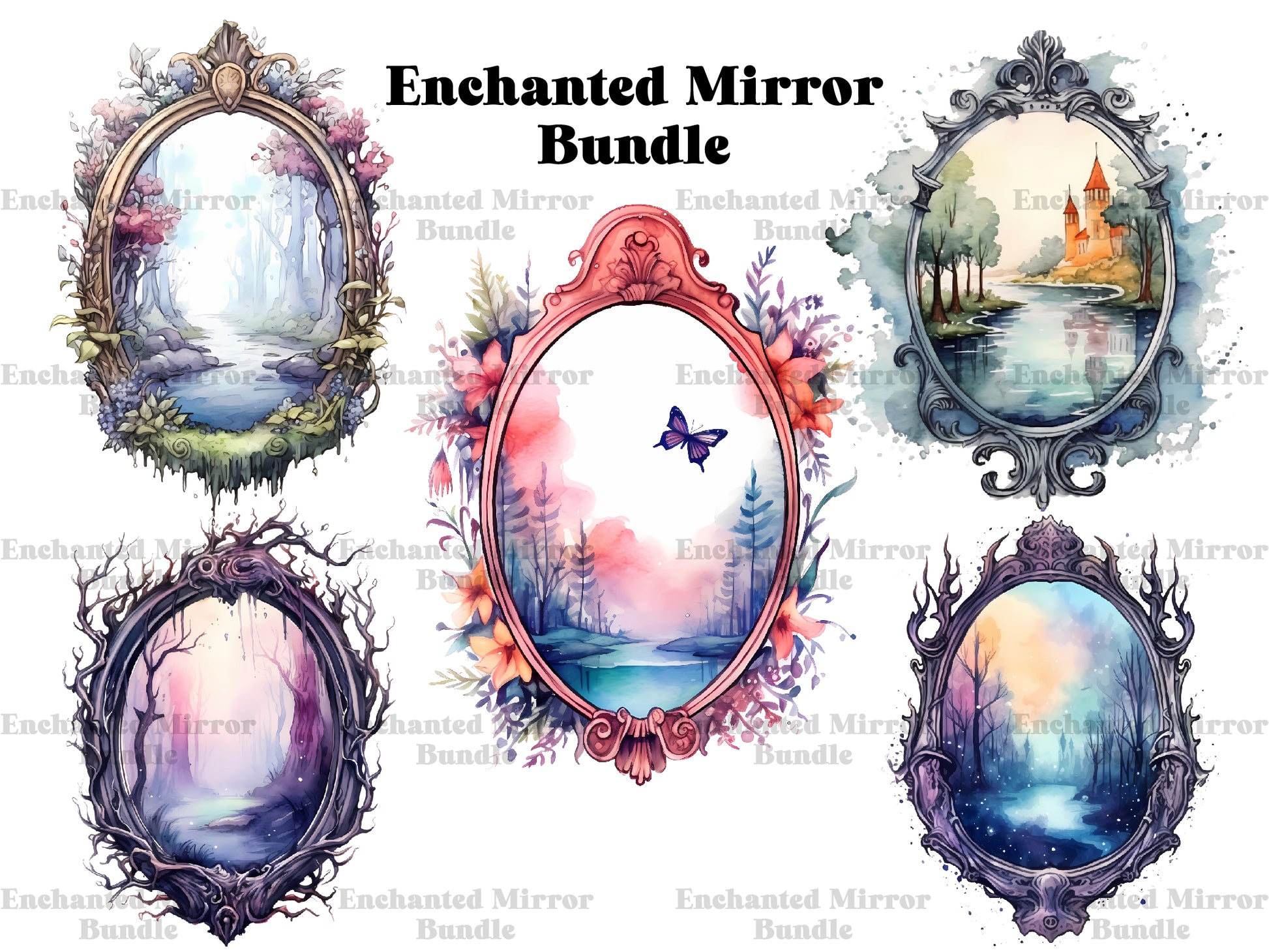 Enchanted Mirror Clipart - CraftNest