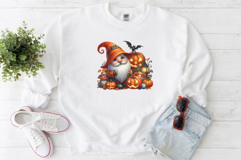 Cute Halloween Gnomes Clipart Bundle - CraftNest - Digital Crafting and Art