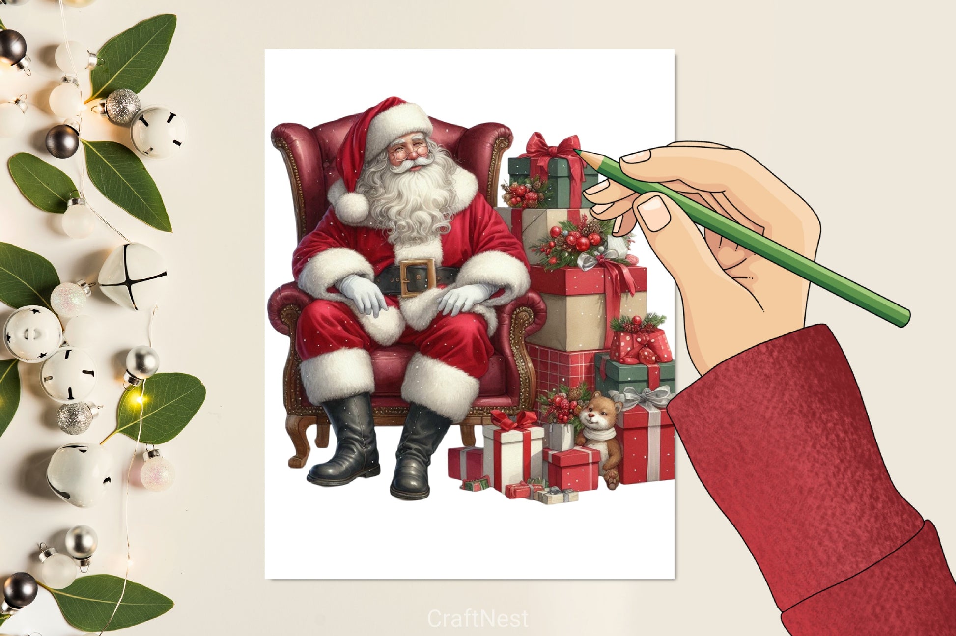 Santa Claus Gifts Clipart Bundle - CraftNest - Digital Crafting and Art
