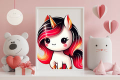 Cute Chibi Unicorn Clipart Bundle - CraftNest - Digital Crafting and Art