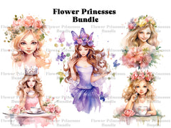 Flower Princesses Clipart - CraftNest