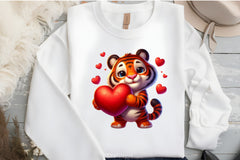 Valentine's Day Tiger Clipart Bundle - CraftNest - Digital Crafting and Art