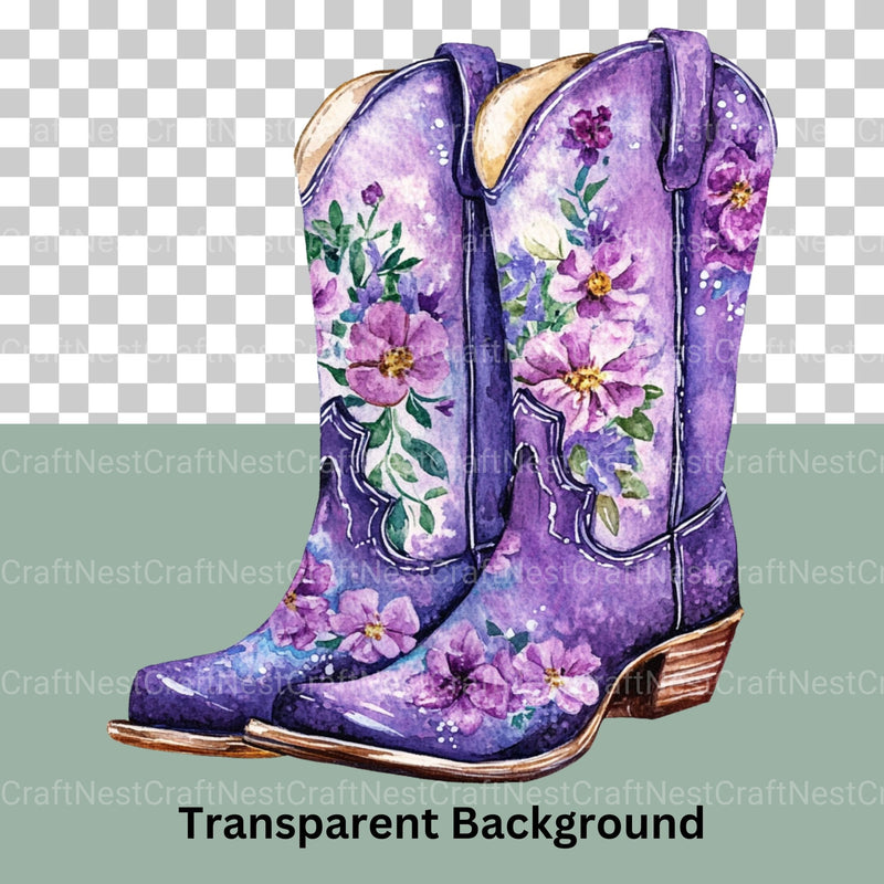 Lady Cowboy Boots Clipart Bundle - CraftNest - Digital Crafting and Art
