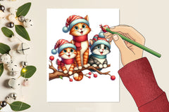Christmas Cats Clipart Bundle - CraftNest - Digital Crafting and Art