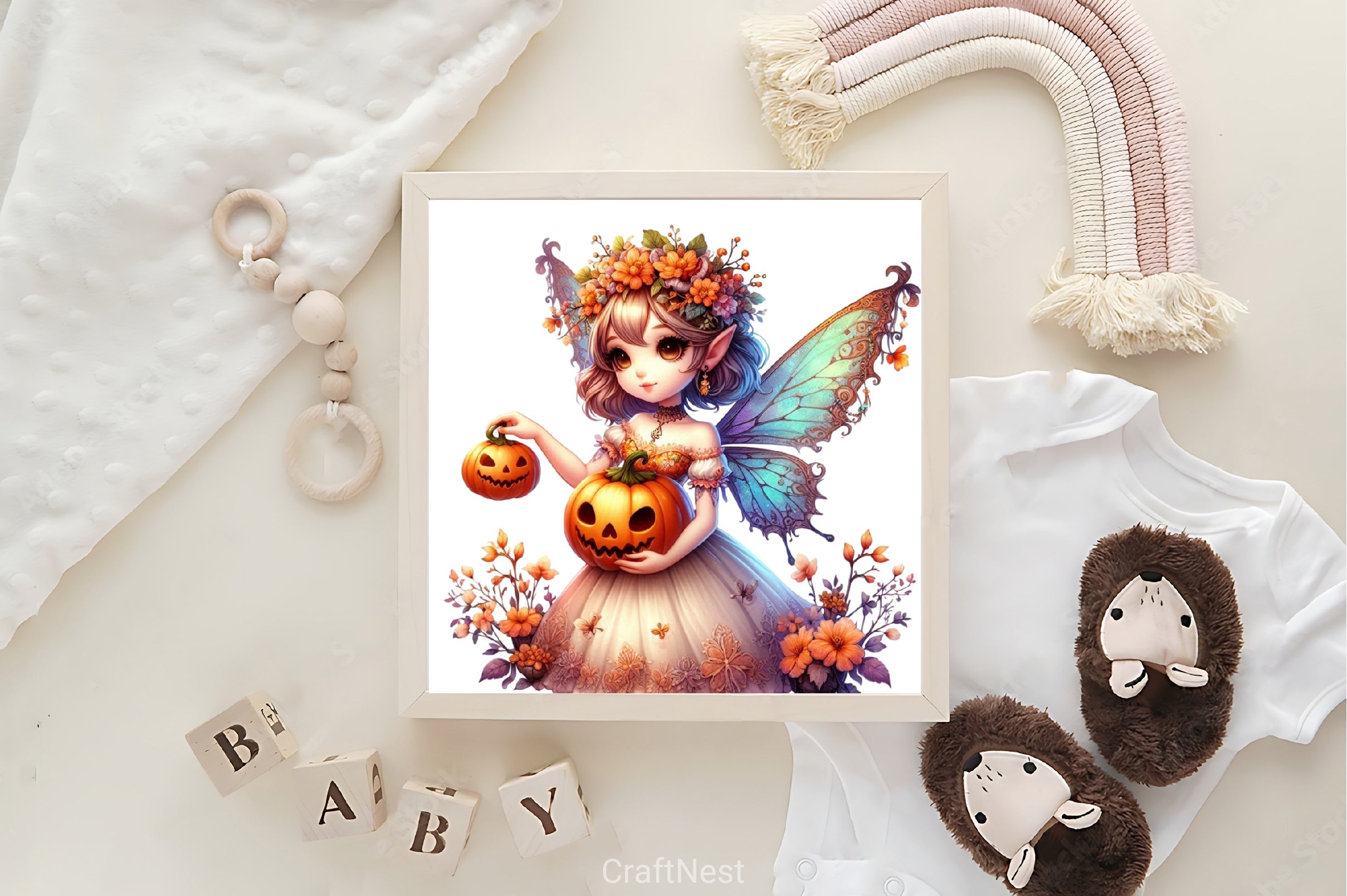 Cute Fairy Halloween Clipart Bundle - CraftNest - Digital Crafting and Art