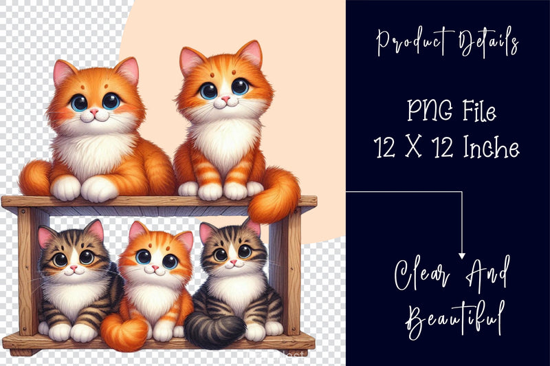 Cats Clipart Bundle - CraftNest - Digital Crafting and Art