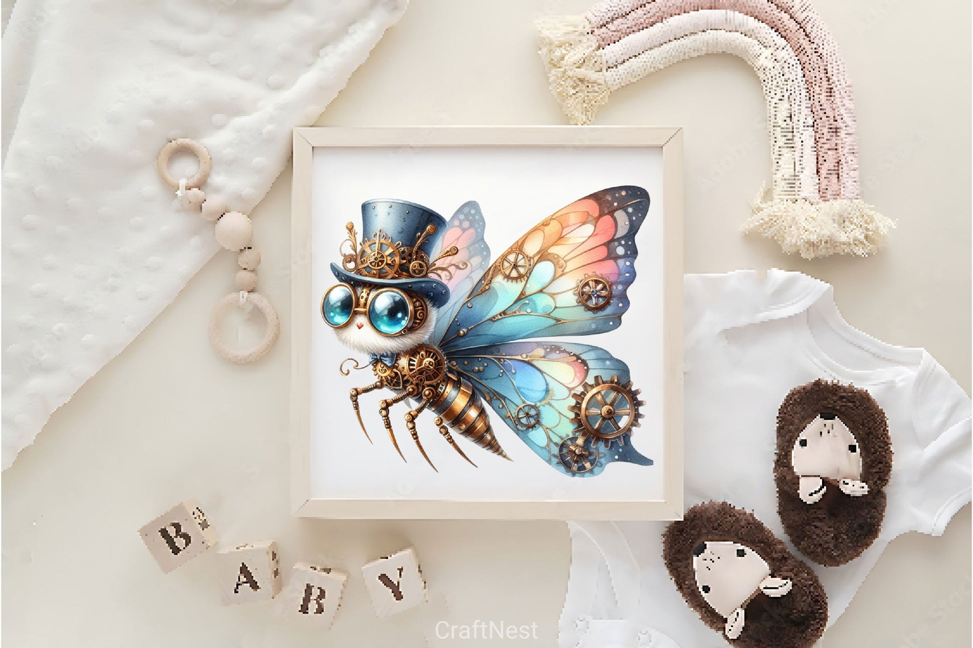 Steampunk Butterfly Clipart Bundle - CraftNest - Digital Crafting and Art