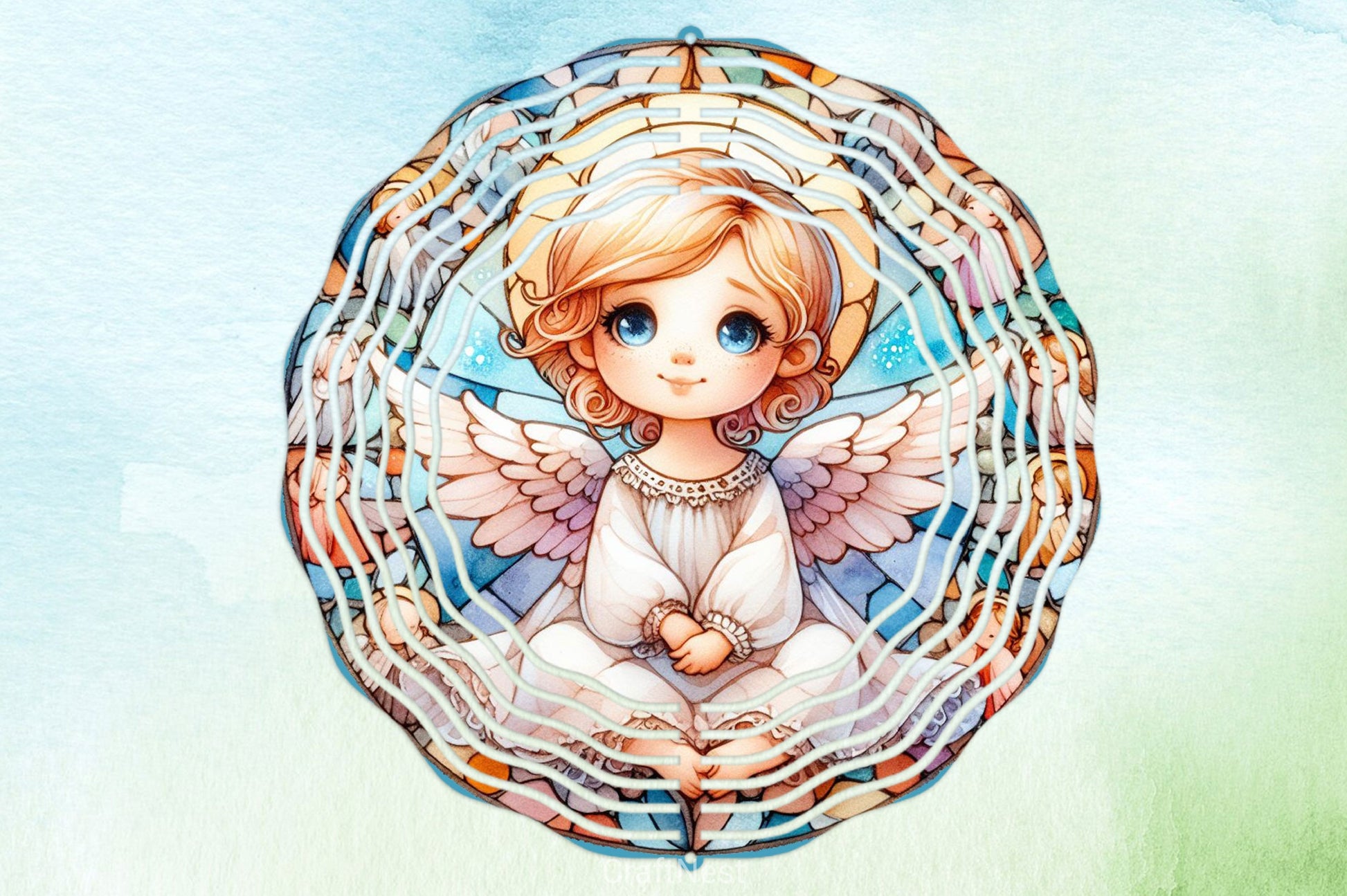 Stained Glass Angel Fairy Clipart Bundle - CraftNest - Digital Crafting and Art