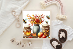Autumn Honey Bee Clipart Bundle - CraftNest - Digital Crafting and Art