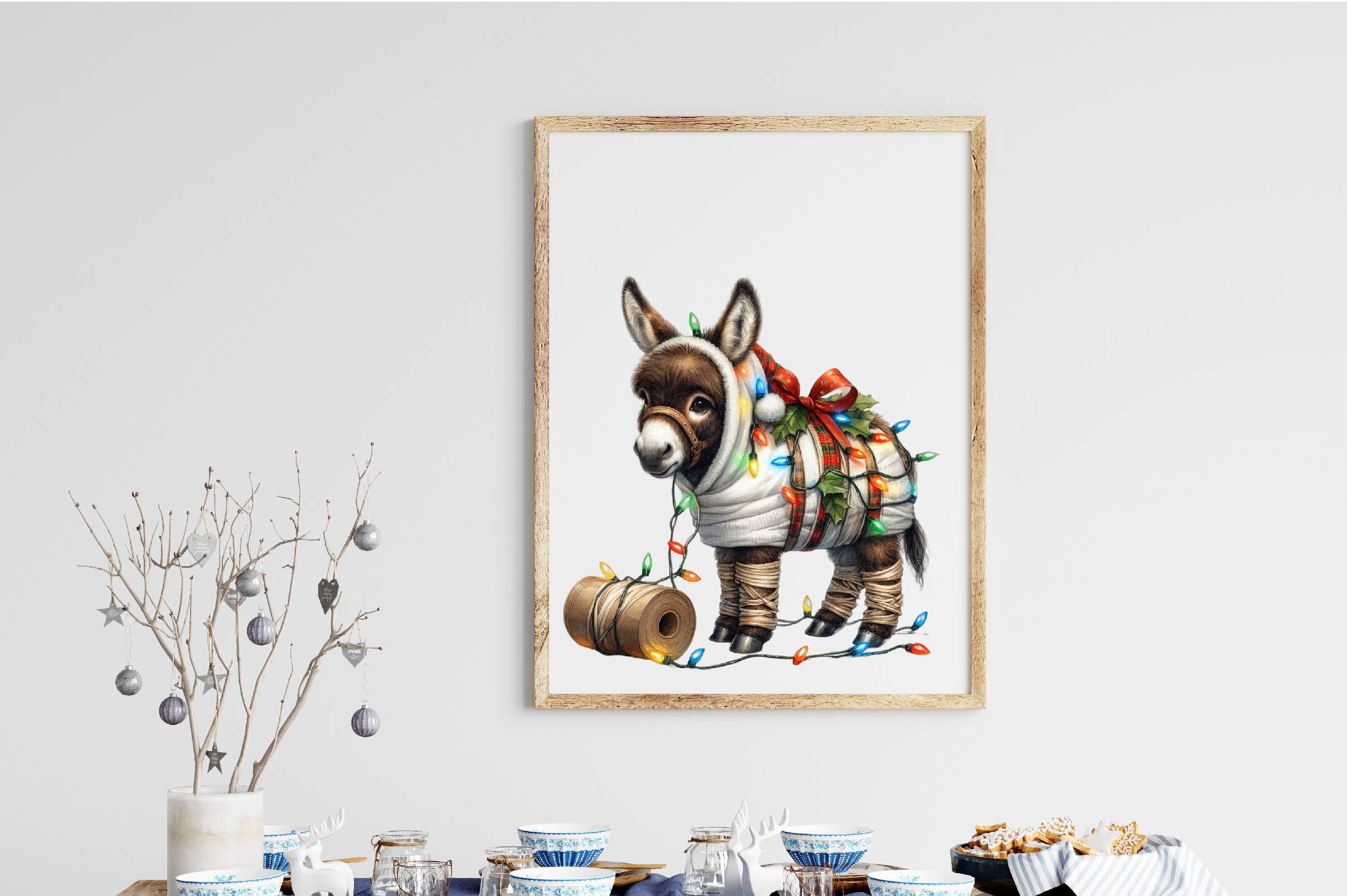 Christmas Donkey Clipart Bundle - CraftNest - Digital Crafting and Art