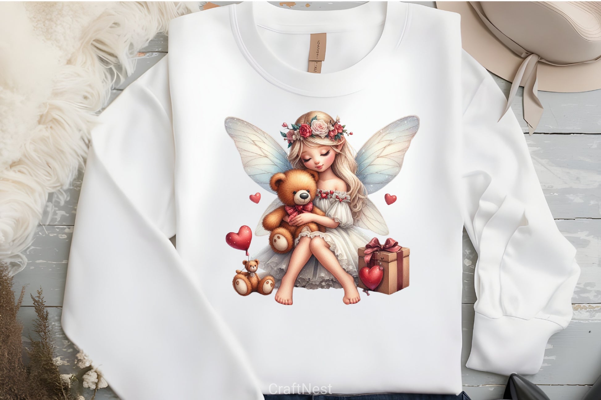 Valentine Fairy Girl Clipart Bundle - CraftNest - Digital Crafting and Art