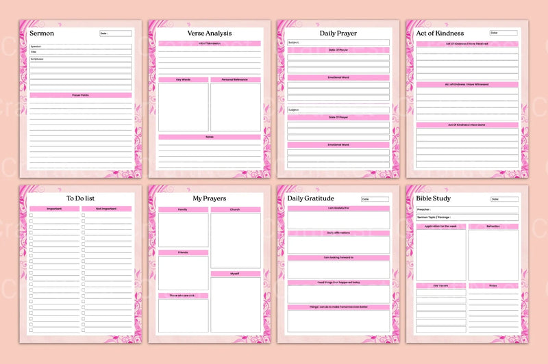 Bible Prayer Guide - CraftNest - Digital Crafting and Art