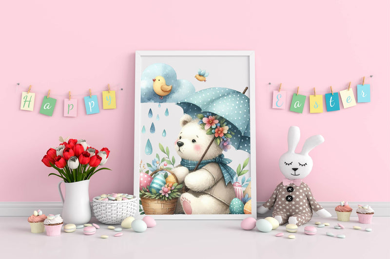 Easter Teddy Bear Clipart Bundle 1 - CraftNest - Digital Crafting and Art