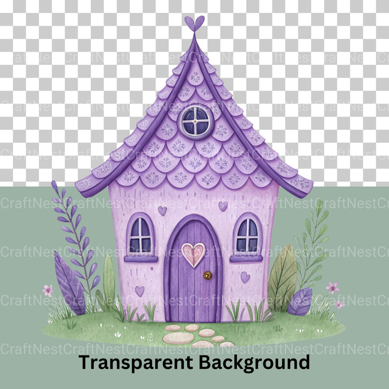 Whimsical Houses Clipart Bundle - CraftNest - Digital Crafting and Art