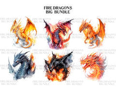 Fire Dragon Clipart - CraftNest