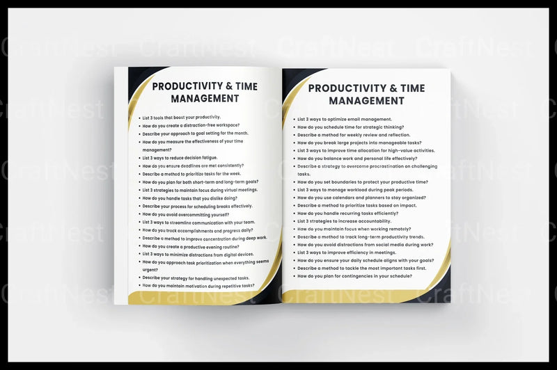 Small Business Prompts Book for Entrepreneurs - CraftNest - Digital Crafting and Art
