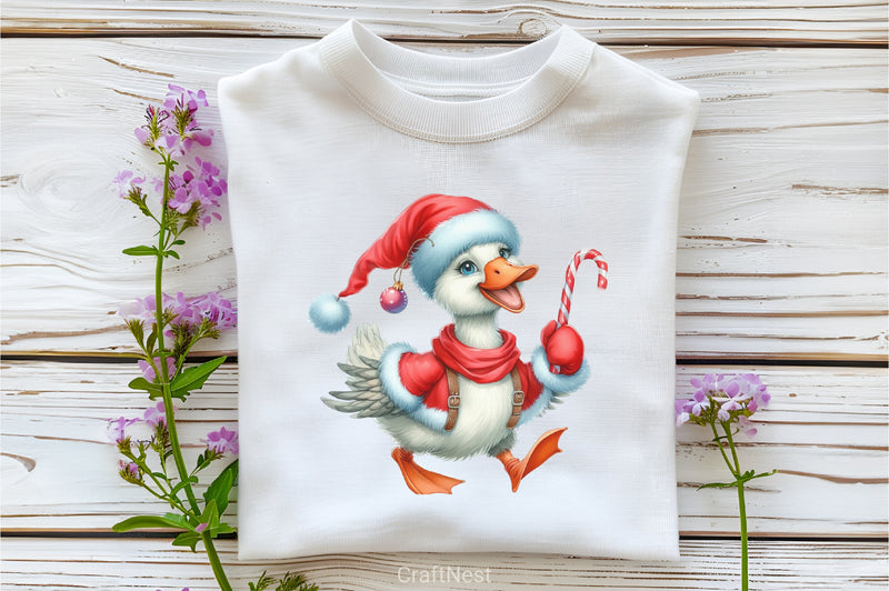 Christmas Goose Clipart Bundle - CraftNest - Digital Crafting and Art