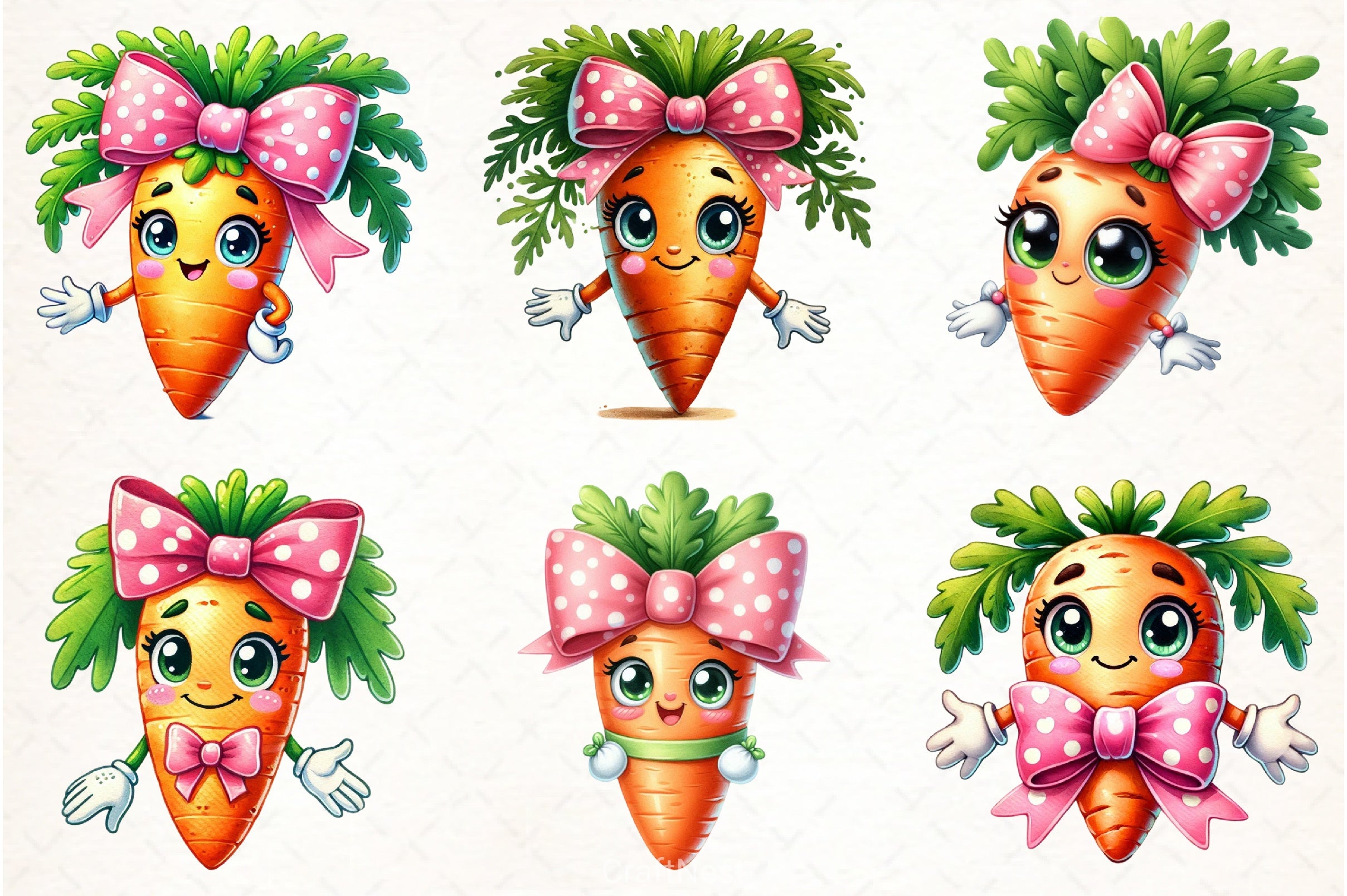 Funny Carrots Clipart Bundle - CraftNest - Digital Crafting and Art
