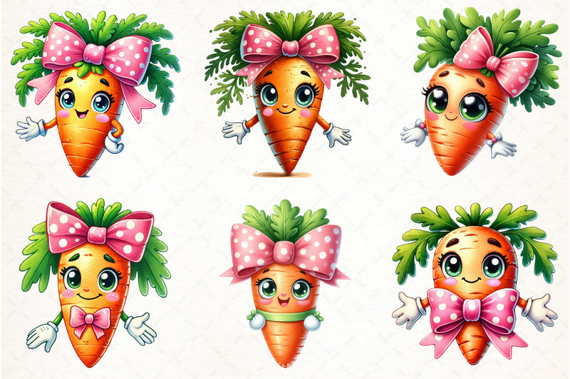 Funny Carrots Clipart Bundle - CraftNest - Digital Crafting and Art