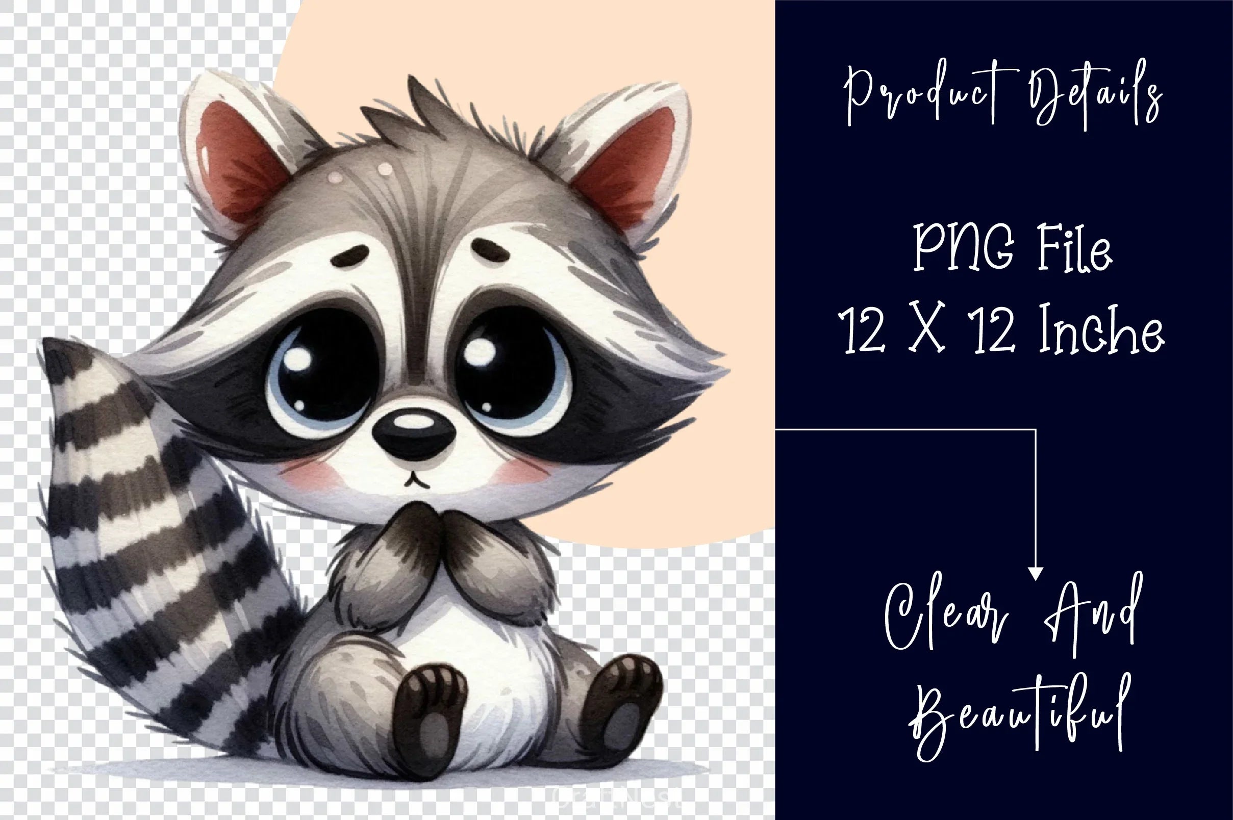 Cute Cartoon Raccoon Clipart Bundle - CraftNest - Digital Crafting and Art
