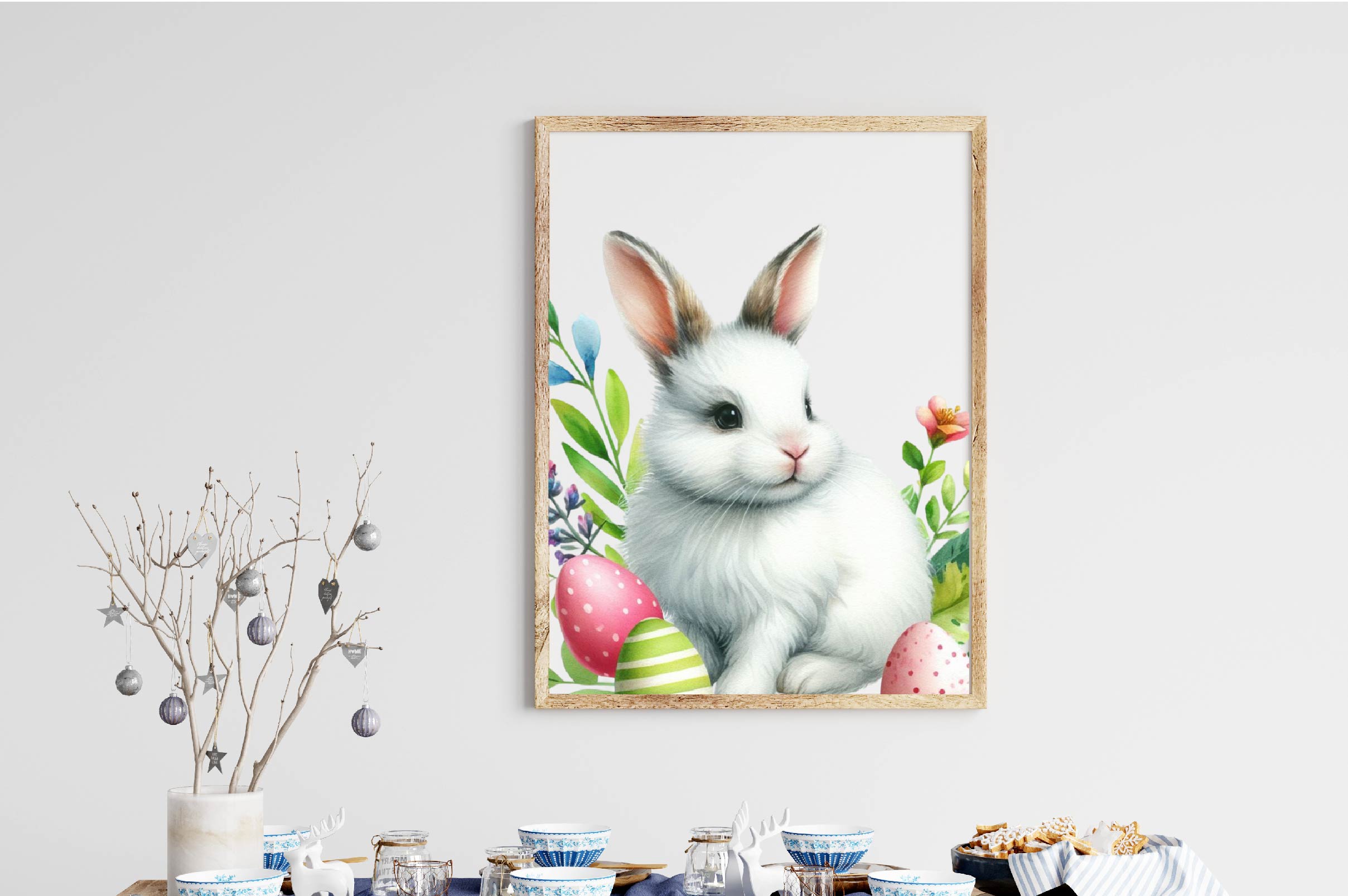 Easter Bunny And Flower Clipart Bundle - CraftNest - Digital Crafting and Art
