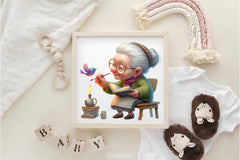 Funny Old Ladies Clipart Bundle 2 - CraftNest - Digital Crafting and Art