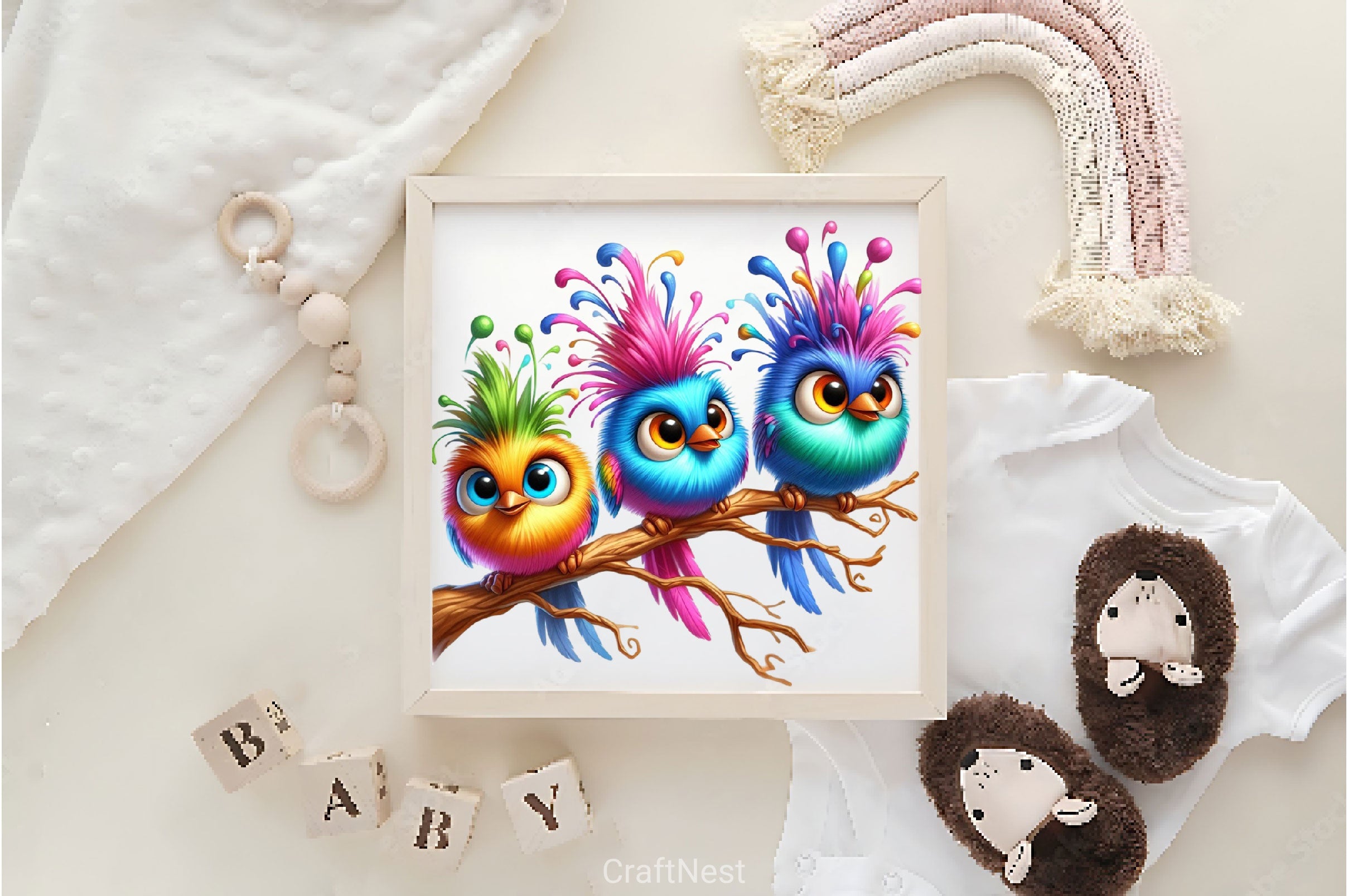 Funny Birds On Branch Clipart Bundle 2 - CraftNest - Digital Crafting and Art