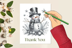 Silver Christmas Snowman Clipart Bundle 1 - CraftNest - Digital Crafting and Art